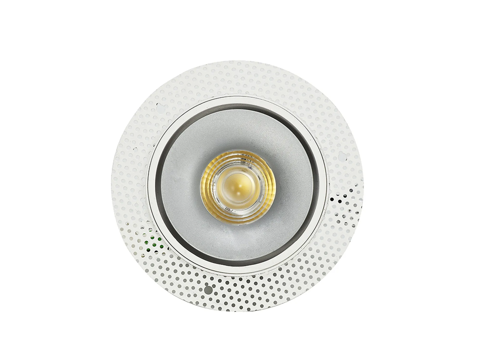 Bolor T 9 Tridonic Powered 9W 3000K 840lm 36° CRI>90 LED Engine White/Silver Trimless Fixed Recessed Spotlight, IP20 DM202087  Dlux Bolor T 9